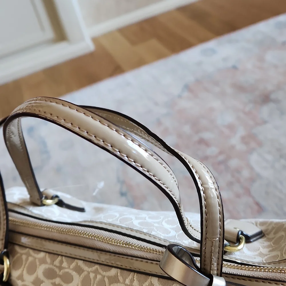 NWT Coach Pop Signature East West Satchel Bag 🤎👜💜 - Picture 6 of 16